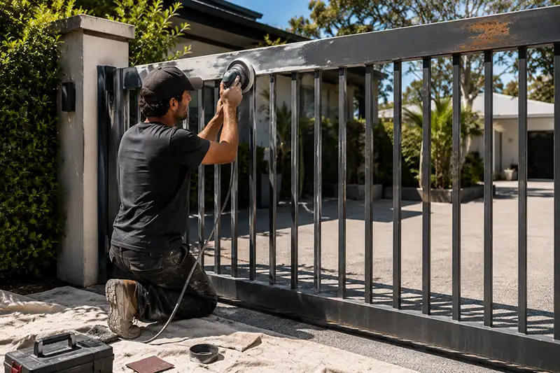 Paint a Metal Gate