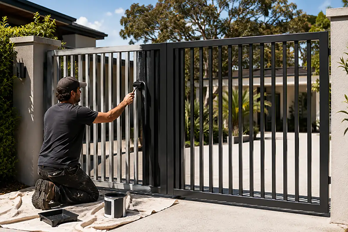 Paint a Metal Gate