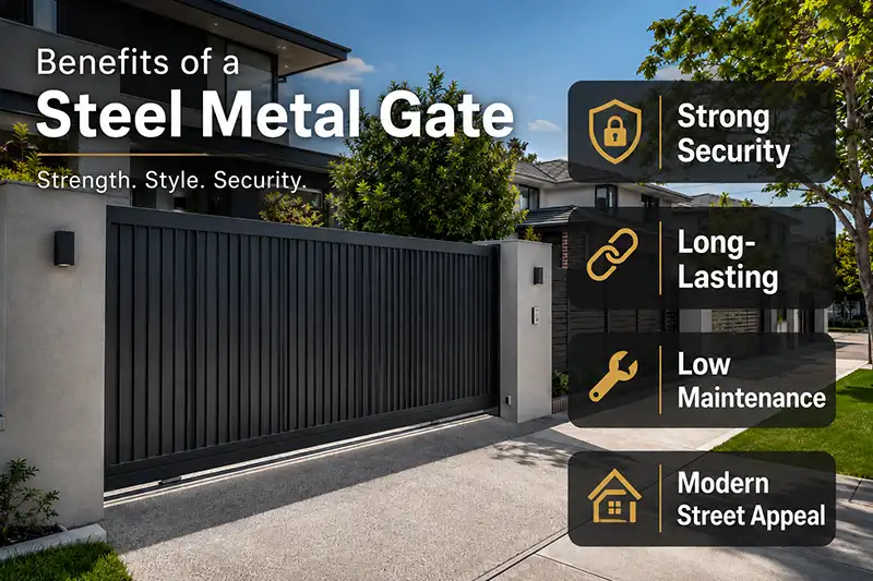 Steel Metal Gate