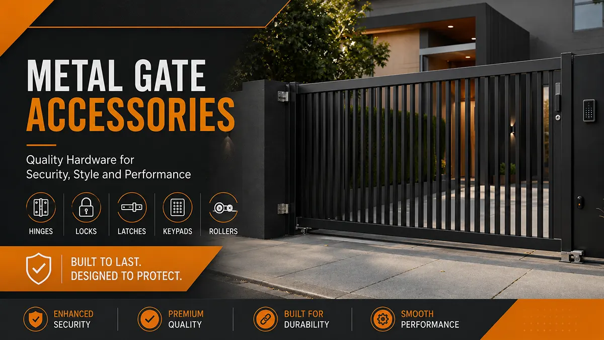metal gate accessories